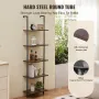 Industrial Square Pipe Shelf 5 Tier 17.3x11.8in vægmontering