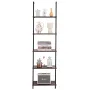 Ladder Shelf, 5-Tier Bookshelf 17.3x11.8in, Open Wall-Mounted Ladder Shelf with Metal Frame,Storage Rack Sundries Holder for Kit