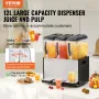 Kommerciel drik dispenser 12L x 3 tanke Kold juice isdrik
