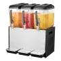 Commercial Beverage Dispenser, 3 Tanks 12 L Per Tank Juice Dispenser, 370W Stainless Steel Ice Tea Drink Machine with 45°F-54°F 