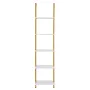 Ladder Shelf, 5-Tier Bookshelf 15.6x11.8in, Open Wall-Mounted Ladder Shelf with Metal Frame,Storage Rack Sundries Holder for Kit