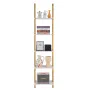 Ladder Shelf, 5-Tier Bookshelf 15.6x11.8in, Open Wall-Mounted Ladder Shelf with Metal Frame,Storage Rack Sundries Holder for Kit