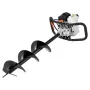 Benzindrevet pæleboremaskine 63CC 2400W med 8" bor og 1