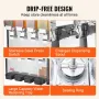 Commercial Beverage Dispenser, 4 Tanks 10 L Per Tank Juice Dispenser, 430W Stainless Steel Ice Tea Drink Machine with 45°F-54°F 