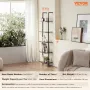 Industrial Square Pipe Shelf 5 Tier 15.6x11.8in vægmontering
