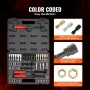 49pcs tråd Chaser Set UNC UNF Metric Thread Restorer Tool