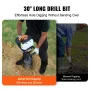 Post Hole Digger Gas Powered, 43CC 1250W Earth Auger, Gas Auger with 8” Auger Drill Action Design Bits, Post Fence Hole Digger f