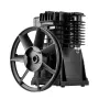 Air Compressor Pump Head, 3HP 5.8CFM @ 90PSI, Twin Cylinder Oil Lubricated Air Compressor Piston Pump Head, Single-Stage Aluminu