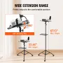 Projector Stand with Wheels, Laptop Stand Tripod Adjustable Height from 31.3 to 67.3", Projector Tripod Stand with 2 Trays & Goo
