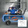 Air Compressor Pump Head, 10HP 17.5CFM @ 90PSI, 3-Cylinder Oil Lubricated Air Compressor Piston Pump Head, Dual Stage V-Type Cas