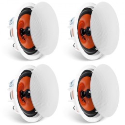 4PCs 8 in Ceiling Speakers 100W Flush Mount Ceiling & in-Wall Speakers