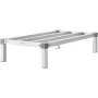 Aluminum Dunnage Rack, 36” x 20” Commercial Food Floor Rack, 8” Off the Floor, 1000 lbs Capacity All-Welded Aluminum Storage Rac
