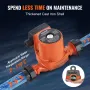 LPS25-6S-180 Hot Water Recirculating Pump, 220V, 92W 60LPM Hot Water Circulation Pump, 38 mm(1.5") Threaded NPT 3-Speed Circulat