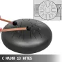 Steel Drum 13 Notes Percussion Instrument 12 Inches Tongue Drum, Steel Tongue Drum, Steel Drums Instruments With Bag, Book, Mall