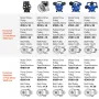 Air Compressor Pump Head, 5.5HP 5.75CFM @ 90PSI, Twin Cylinder Oil Lubricated Air Compressor Piston Pump Head, Dual Stage V-Type