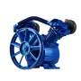 Air Compressor Pump Head, 3HP 6.25CFM @ 90PSI, Twin Cylinder Oil Lubricated Air Compressor Piston Pump Head, Single Stage V-Type