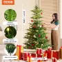 Juletræ 6.5ft Prelit kunstigt træ med 350 hvide LED'er 900 tip