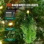 Juletræ 6.5ft Prelit kunstigt træ med 350 hvide LED'er 900 tip