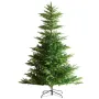 Christmas Tree, 6.5ft Prelit Artificial Xmas Tree, Full Holiday Decor Tree with 350 Warm White LED Lights, 900 Branch Tips, Meta