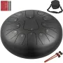 Steel Drum 13 Notes Percussion Instrument 12 Inches Tongue Drum, Steel Tongue Drum, Steel Drums Instruments With Bag, Book, Mall