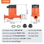 Varmtvand Circulation Pump Energieneffektiv højeffektiv
