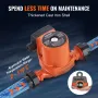 LPS25-4S-180 Hot Water Recirculating Pump, 220V, 72W 50LPM Hot Water Circulation Pump, 38 mm(1.5") Threaded NPT 3-Speed Circulat