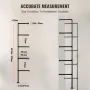 Industrial Pipe Shelf 5 Tier 2pcs 9,84in W vægmonteringsplanker