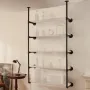 Industrial Pipe Shelf 5 Tier 2pcs 9,84in W vægmonteringsplanker