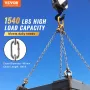 Proof Coil Chain, 1/4" x 100', 1540 lbs Safe Working Load, Zinc Plated Proof Tested Coil Chain with Two Quick Links, Galvanized 