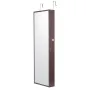 Mirror Jewelry Cabinet, 42.52-Inch Tall Lockable Jewelry Cabinet Armoire with Full-Length Mirror, Wall or Door Mounted Jewelry M