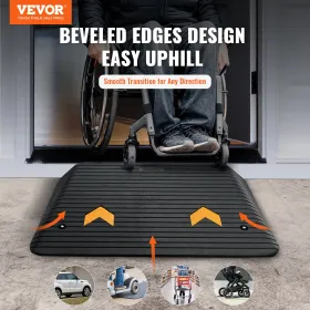 Rummi tærskel rampedør rampe 4 "Rise 15 ton Load Rubber Curb Ramp Ramp