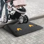 Rubber Threshold Ramp Door Ramp 4" Rise 15 tons Load Rubber Curb Ramp