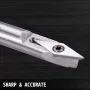 Wood Turning Tools for Lathe 4 PCS Set, Carbide Lathe Tools with Diamond Shape, Round, Square Cutters Replaceable Turning Lathe 
