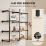 Industrial Pipe Shelf, 4 Tier 3PCS, 11.8in Applicable Board Width Wall-Mount Floating Rustic Wood Shelves Bracket Bookshelf,Stor