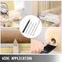 Wood Turning Tools for Lathe 4 PCS Set, Carbide Lathe Tools with Diamond Shape, Round, Square Cutters Replaceable Turning Lathe 