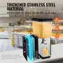 Commercial Beverage Dispenser, 18 L Juice Dispenser, 300W 304 Stainless Steel Food Grade Ice Tea Drink Machine with 45°F-54°F Co