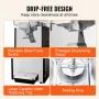 Commercial Beverage Dispenser, 18 L Juice Dispenser, 300W 304 Stainless Steel Food Grade Ice Tea Drink Machine with 45°F-54°F Co