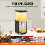 Commercial Beverage Dispenser, 18 L Juice Dispenser, 300W 304 Stainless Steel Food Grade Ice Tea Drink Machine with 45°F-54°F Co