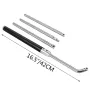 Wood Turning Tools for Lathe 4 PCS Set, Carbide Lathe Tools with Diamond Shape, Round, Square Cutters Replaceable Turning Lathe 