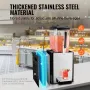 Commercial Beverage Dispenser, 12 L Juice Dispenser, 246W 304 Stainless Steel Food Grade Ice Tea Drink Machine with 45°F-54°F Co