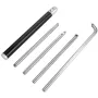 Wood Turning Tools for Lathe 4 PCS Set, Carbide Lathe Tools with Diamond Shape, Round, Square Cutters Replaceable Turning Lathe 