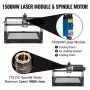 Engraving Machine 300×180×45 mm CNC Router CNC 3018 Pro 15W Laser Engraver GRBL Control 3 Axis Laser Engraving Machine, with Off