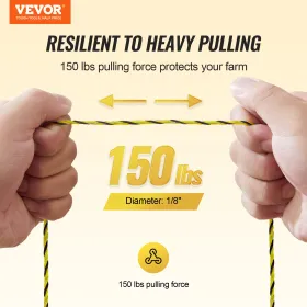 1640Ft 500M Electric Fence Wire Fencing Polywire Horse Cattle Livestock