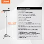Projector Stand, Laptop Stand Tripod Adjustable Height from 26.97 to 63 in, Portable Projector Tripod Stand with Tray & Goosenec