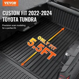 Truck Bed Mat Fit 2022-2024 Toyota Tundra TPE Truck Bed Liner Tilbehør