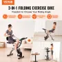 Foldende træningscykel fitness stationær cykel lodret indendørs