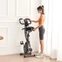 Folding Exercise Bike, Foldable Fitness Stationary Bike, Adjustable Magnetic Resistance Stationary Bike, Upright Indoor Cycling 
