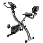 Folding Exercise Bike, Foldable Fitness Stationary Bike, Adjustable Magnetic Resistance Stationary Bike, Upright Indoor Cycling 