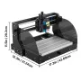 CNC 3018 Pro CNC Router 300×180×45 mm CNC Machine 5.5W GRBL Control Mini Laser Engraver with Offline Controller 3 Axis Laser Eng
