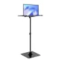 Projector Stand, Projector Floor Stand Adjustable Height from 30.3 to 63.4 in, Projector Mount with Tray, Ideal for Outdoor Movi